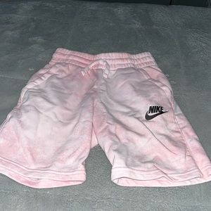 Pink tye dye shorts